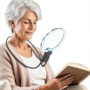 IMICHI LED Magnifier Handheld Black 5x AntiGlare-0