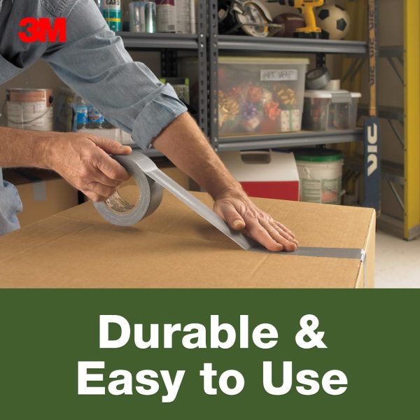 3M Duct Tape Silver Strong Multipurpose Indoor Repair-6