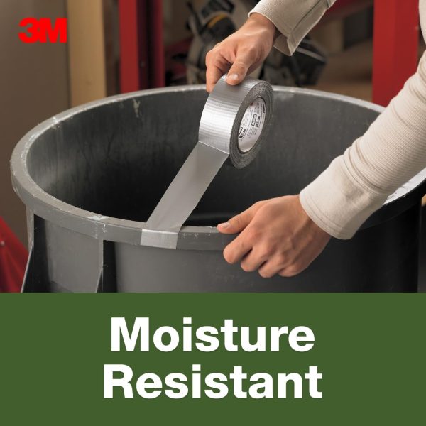 3M Duct Tape Silver Strong Multipurpose Indoor Repair-3