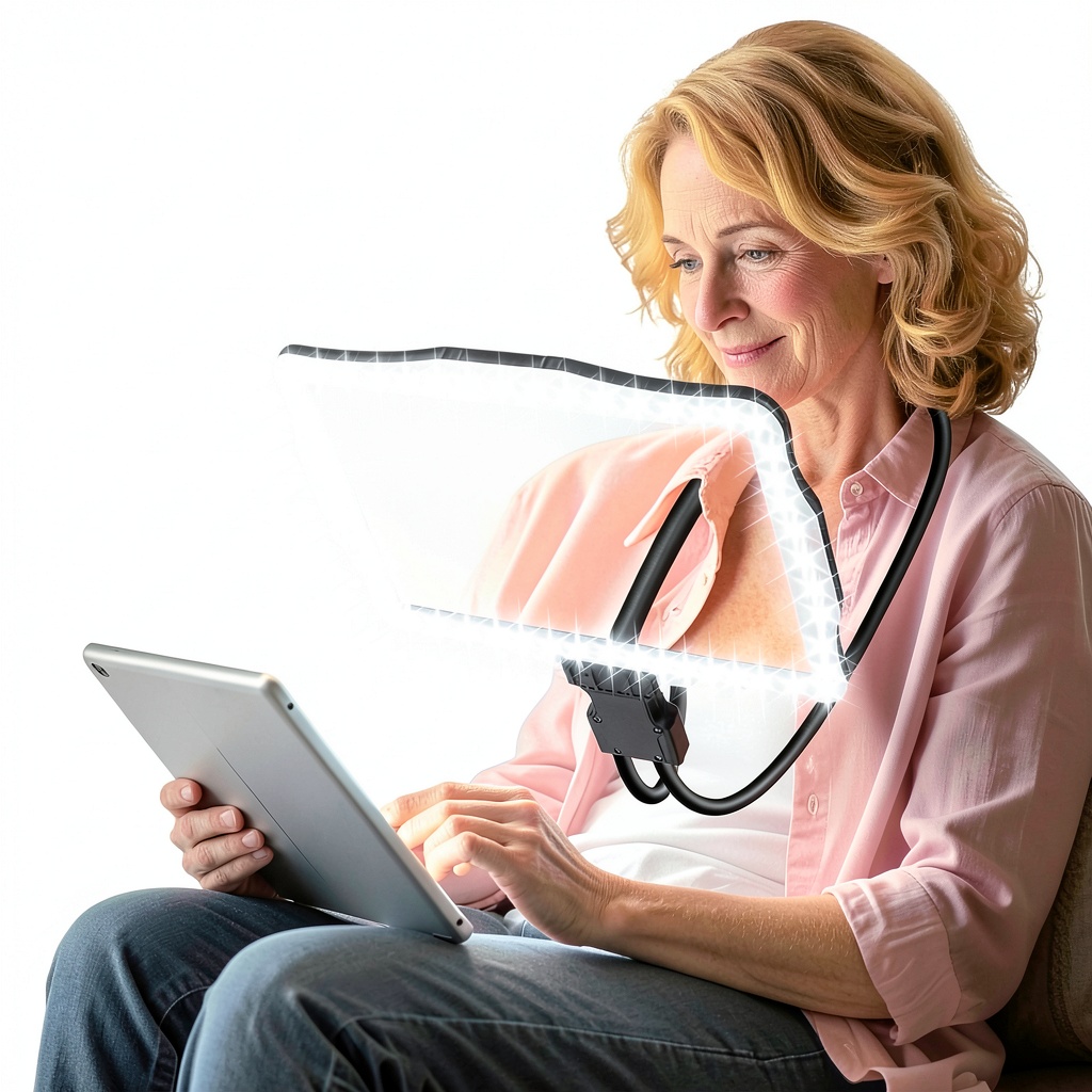 Installing NZQXJXZ Brand 10X Magnifier for Elderly on a wooden desk