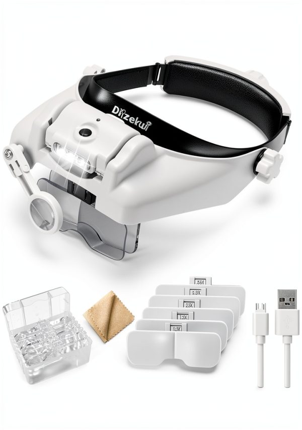 Dilzekui Head Mount Magnifier 14 Diopters Acrylic-0