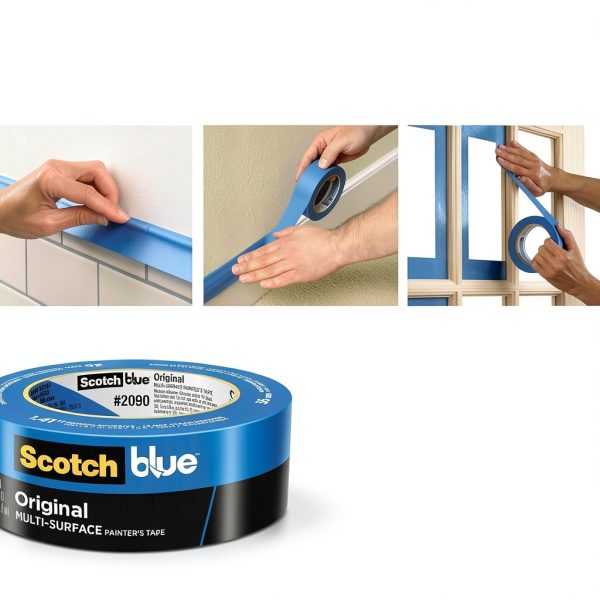 ScotchBlue Painter Tape 9 Rolls Water Resistant UV Resistant-4