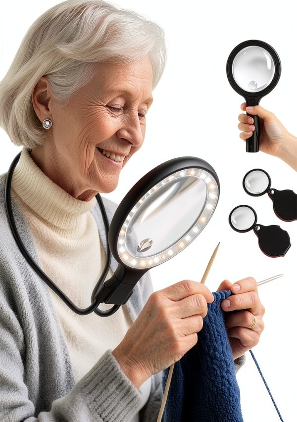 Lightswim 5x Magnifying Glass Black-0