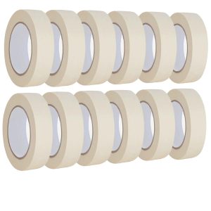Lazybug Studio Masking Tape 1 Inch Crepe Paper 12 Rolls-0