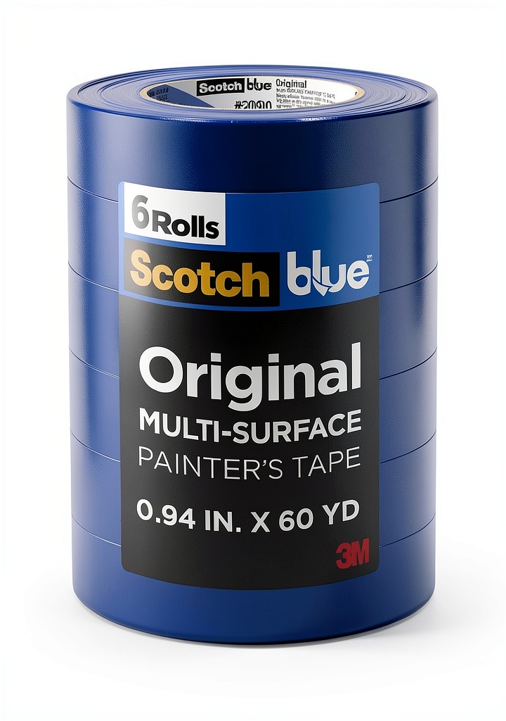 Installing ScotchBlue Painter Tape Multi Surface Water Resistant 6 on a wooden desk