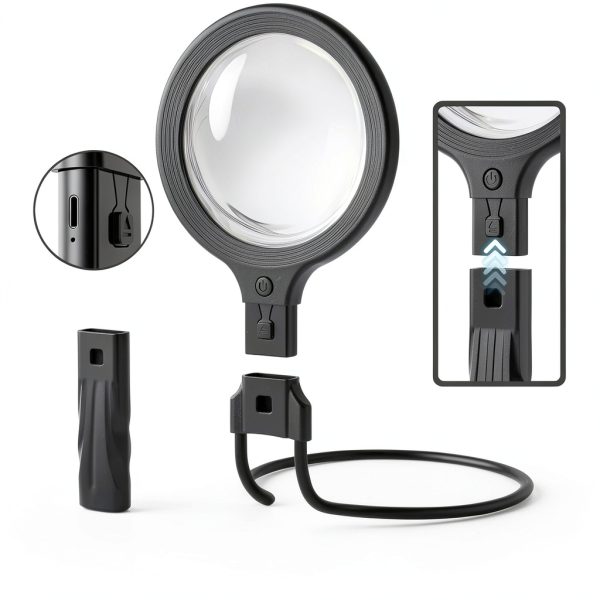 Lightswim 5x Magnifying Glass Black-1