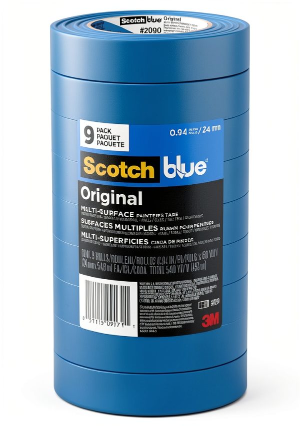 ScotchBlue Painter Tape 9 Rolls Water Resistant UV Resistant-0