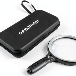 GABORISH Lighted Magnifier 10X Handheld for Seniors-0